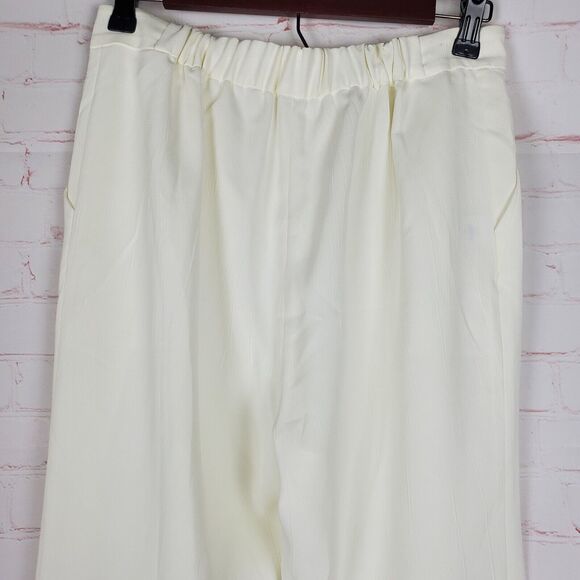 Derek Lam 10 Crosby Womens Pull On Crepe Pants Size 4 Cream Pleat Pockets Dress - Picture 9 of 16